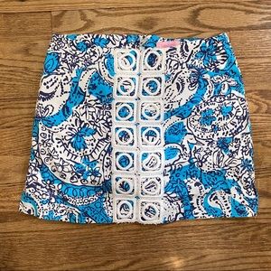 Lilly Pulitzer Blue Pattern Skort